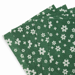 Фетр листовой мягкий с рисунком 'Цветочки', 1.0мм, 170гр, 20х30см, 5 шт/упак, Astra&Craft