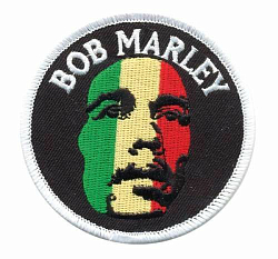 AD1412 Термоаппликация Bob Marley, d 7,8 см, Hobby&Pro