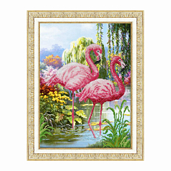 Паутинка  Б1451 Набор для вышивания бисером 'Паутинка' 'Фламинго', 28*38 см