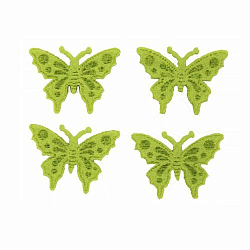 61215434 Бабочки из фетра, 10шт, цвет: светло-зеленый, Glorex