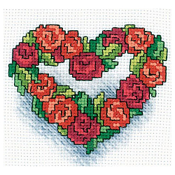 Н121 Набор для вышивания RТО 'Сердечко из роз', 10х10 см