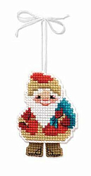 1538АС Набор для рукоделия Riolis новогодняя игрушка 'Дедушка мороз', 6,5*8 см