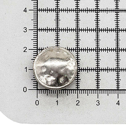 64360 Кнопка 5/22 (S-образная) 'Мятая' 22мм (A) цв.металл, никель