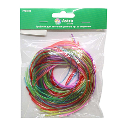 Трубочки для плетения цветные с блестками, 1 м, упак./25 шт., Astra&Craft