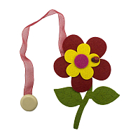 Клипса-магнит из фетра для штор 'цветок' Astra&Craft, 0368-0217, упак(2шт), C171/C001