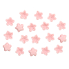 AS12-03 Кабошон декор подарков, шармы для слаймов на клеевой основе 'Цветочки' 6 мм, 20шт/упак розовый