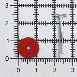 Набор креплений: диск из фибры 12мм (40шт), Т-шплинт 1,6*20мм (20шт)