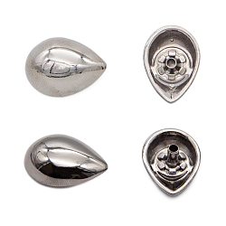 Кнопки установочные тип контакта "пружина" BIG 69543 Кнопка 5/21,5 (S-образная) 'Капля' 21,5мм (A) цв.металл, черный никель