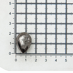 69543 Кнопка 5/21,5 (S-образная) 'Капля' 21,5мм (A) цв.металл, черный никель BIG