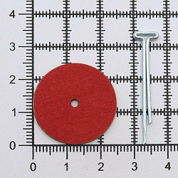 Набор креплений: диск фибры 25мм (20шт), Т-шплинт 2*25мм (10шт)