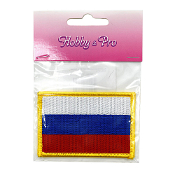 AD1007 Термоаппликация 'Флаг России', 5*7,5 см, Hobby&Pro