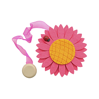 Клипса-магнит из фетра для штор 'ромашка' Astra&Craft, 0368-0127, упак(2шт), А549 розовый