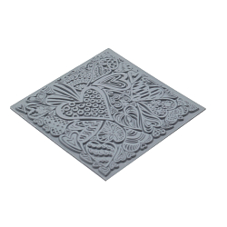 CE95015 Текстура для пластики резиновая 'Сердечки', 9*9 см