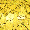 Пайетки 'Прямоугольные', 5*15 мм, Astra&Craft, 10г A20 золото голографик