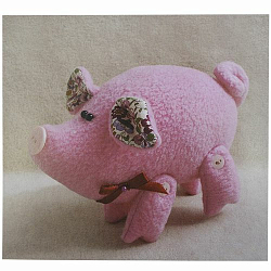 P001 Набор для изготовления игрушки 'PIG STORY' Розовый поросенок 12см