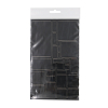 AC03 Набор заплаток самоклеящихся, квадрат/прямоугольник, ткань, 145x245мм черный black
