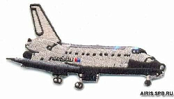 AD1058 Термоаппликация 'Самолёт', 3*9 см, Hobby&Pro