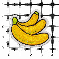 Термоаппликация 'Бананы', 3.5*3.8см, Hobby&Pro