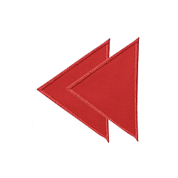 925474 Термоаппликация Треугольники, большие, красный цв. Prym
