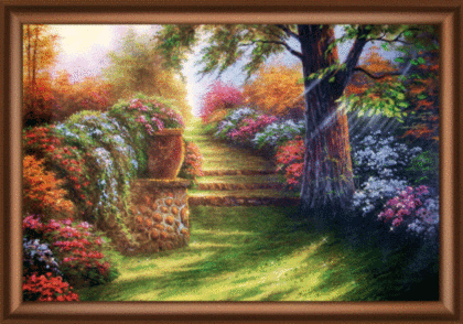 КС139 Набор для изготовления картины со стразами 'Дивный сад' 