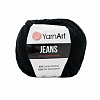 Пряжа YarnArt 'Jeans' 50гр 160м (55% хлопок, 45% полиакрил) 53 черный