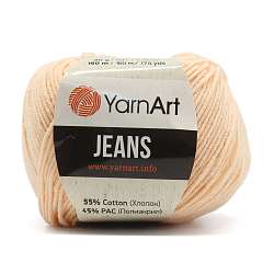 Пряжа YarnArt 'Jeans' 50гр 160м (55% хлопок, 45% полиакрил) (73 нежный персик)