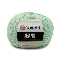 Пряжа YarnArt 'Jeans' 50гр 160м (55% хлопок, 45% полиакрил) (79 ментол)