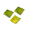 YW013 Декоративные элементы из коры дерева 'Квадратики', 3см, 30шт/уп зеленый