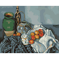 S121 - Набор для рисования по номерам 'Натюрморт с яблоками' Поль Сезан, 40*50см, Cristyle