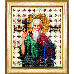 Б-1031 Набор для вышивания бисером Чарівна Мить 'Икона святой апостол Андрей Первозванный', 11*9 см
