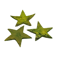 YW186 Декоративные элементы из коры дерева 'Звезда', 7см, 12шт/уп