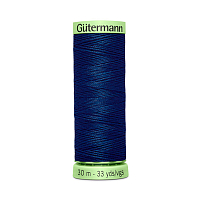 03 Нить Top Stitch 30/30 м для декоративной отстрочки, 100% полиэстер Gutermann 744506 (013 синий)