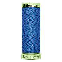 03 Нить Top Stitch 30/30 м для декоративной отстрочки, 100% полиэстер Gutermann 744506 (213 голубой джинс)