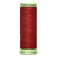 03 Нить Top Stitch 30/30 м для декоративной отстрочки, 100% полиэстер Gutermann 744506 (221 красно-терракотовый)