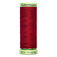 03 Нить Top Stitch 30/30 м для декоративной отстрочки, 100% полиэстер Gutermann 744506 (367 т.красный)