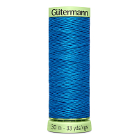 03 Нить Top Stitch 30/30 м для декоративной отстрочки, 100% полиэстер Gutermann 744506 (386 королевский синий)