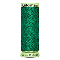 03 Нить Top Stitch 30/30 м для декоративной отстрочки, 100% полиэстер Gutermann 744506 (402 изумрудно-зеленый)