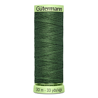 03 Нить Top Stitch 30/30 м для декоративной отстрочки, 100% полиэстер Gutermann 744506 (561 серо-зеленый)