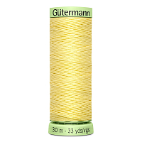 03 Нить Top Stitch 30/30 м для декоративной отстрочки, 100% полиэстер Gutermann 744506 (578 бледно-желтый)