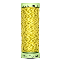 03 Нить Top Stitch 30/30 м для декоративной отстрочки, 100% полиэстер Gutermann 744506 (580 грушево-зеленый)
