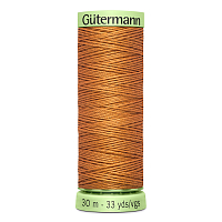 03 Нить Top Stitch 30/30 м для декоративной отстрочки, 100% полиэстер Gutermann 744506 (612 рыжая охра)