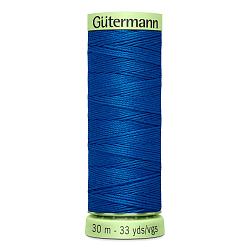 03 Нить Top Stitch 30/30 м для декоративной отстрочки, 100% полиэстер Gutermann 744506 (322 синяя бирюза)