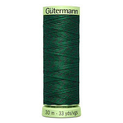 03 Нить Top Stitch 30/30 м для декоративной отстрочки, 100% полиэстер Gutermann 744506 (340 зеленый трилистник)
