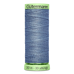 03 Нить Top Stitch 30/30 м для декоративной отстрочки, 100% полиэстер Gutermann 744506 (064 серый джинсовый)