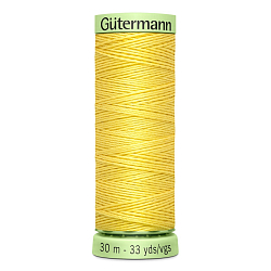 03 Нить Top Stitch 30/30 м для декоративной отстрочки, 100% полиэстер Gutermann 744506 (852 желтый)
