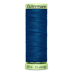 03 Нить Top Stitch 30/30 м для декоративной отстрочки, 100% полиэстер Gutermann 744506 (967 водная синь)