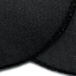 В-25 Плечевые накладки обшитые, втачные, черные, 25*140*210 мм