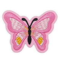 Термоаппликация 'Бабочка', 5.4*7см, Hobby&Pro (розовый)
