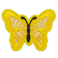 Термоаппликация 'Бабочка', 5.4*7см, Hobby&Pro (желтый)