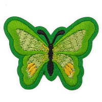 Термоаппликация 'Бабочка', 5.4*7см, Hobby&Pro (зеленый)